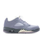 Women's Air Jordan 5 Retro Low - Indigo Haze/Fire Red/Metallic Silver