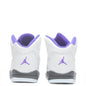 Air Jordan 5 Retro (PS) - White/Dark Concord/Black