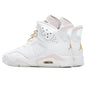 Women's Air Jordan 6 Retro 'Gold Hoops' - White/Metallic Gold