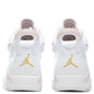 Women's Air Jordan 6 Retro 'Gold Hoops' - White/Metallic Gold
