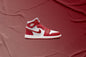 Air Jordan 1 Retro High OG (PS) - Light Iron Ore/Varsity Red/Sail