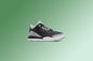 Air Jordan 3 Retro 'Green Glow' (PS) - Black/Green Glow/Wolf Grey