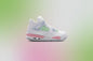 Air Jordan 4 Retro 'Valentine's Day' (GS) - White/Medium Soft Pink/Half Blue