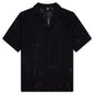 All Over Crochet Shirt - Jet Black