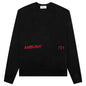 Inserts Crewneck - Black/Red