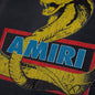 Amiri Crystal Cobra Oversized Tee - Black
