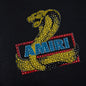 Amiri Crystal Cobra Oversized Tee - Black