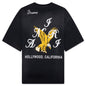 Amiri Eagle Oversized Tee - Black
