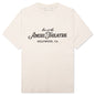 Amiri Theatre Flocked Tee - Alabaster