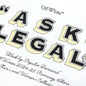 Arr Ask Legal Skate S/S Tee - White/Black