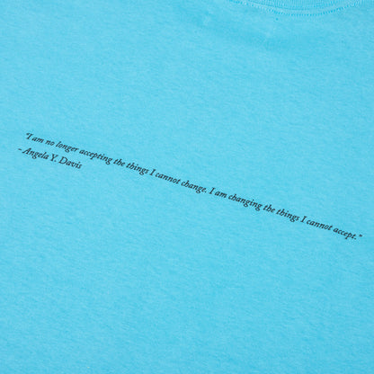 Awake Angela Davis S/S Tee - Aquatic