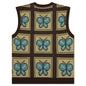Awake Butterfly Sweater Vest - Brown/Yellow