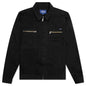 Awake Cargo Collared Military Jacket - Black