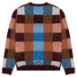 Awake Checkered Mohair Sweater - Brown