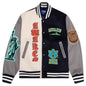 Awake Chenille Patches Varsity Jacket - Navy Combo