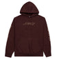 Awake Classic Outline Logo Paneled Embroidered Hoodie - Brown