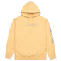Awake Classic Outline Logo Paneled Embroidered Hoodie - Mustard
