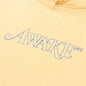 Awake Classic Outline Logo Paneled Embroidered Hoodie - Mustard