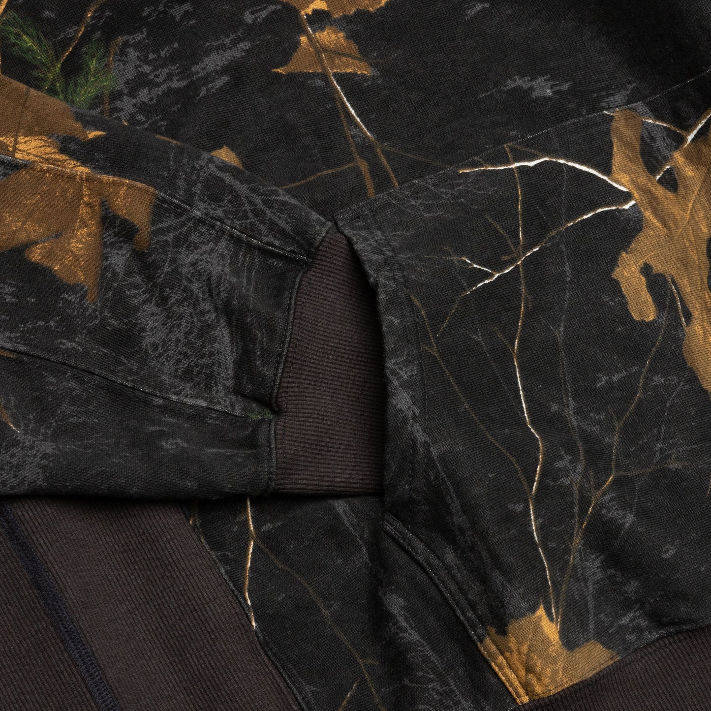 Awake Classic Outline Logo Paneled Embroidered Hoodie - Real Tree