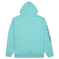 Awake Classic Outline Logo Paneled Embroidered Hoodie - Teal