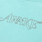 Awake Classic Outline Logo Paneled Embroidered Hoodie - Teal