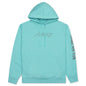 Awake Classic Outline Logo Paneled Embroidered Hoodie - Teal