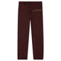 Awake Classic Outline Logo Paneled Embroidered Sweatpants - Brown