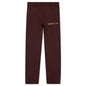 Awake Classic Outline Logo Paneled Embroidered Sweatpants - Brown