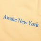 Awake Classic Outline Logo Paneled Embroidered Sweatpants - Mustard