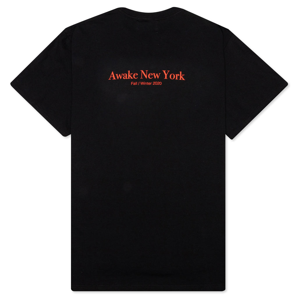 Awake Classic Outline Logo S/S Tee - Black