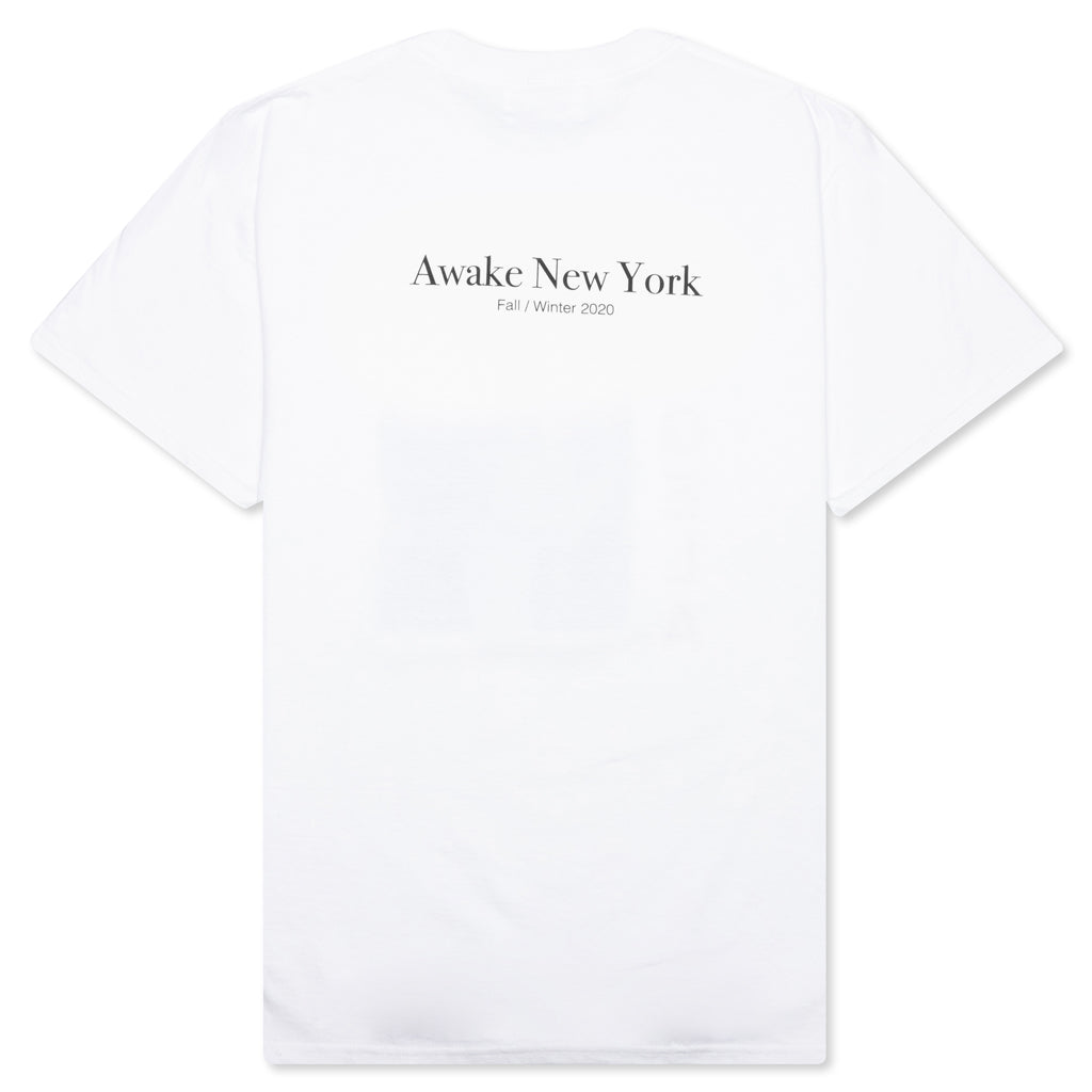 Awake Classic Outline Logo S/S Tee - White