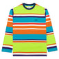 Awake Embroidered Logo L/S Striped Tee - Lime Green