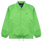 Awake Faux Fur Leopard Lined Coaches Jacket - Green