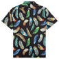 Awake Feathers Silk Shirt - Black