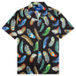 Awake Feathers Silk Shirt - Black