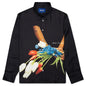 Awake Flowers Silk Shirt - Black