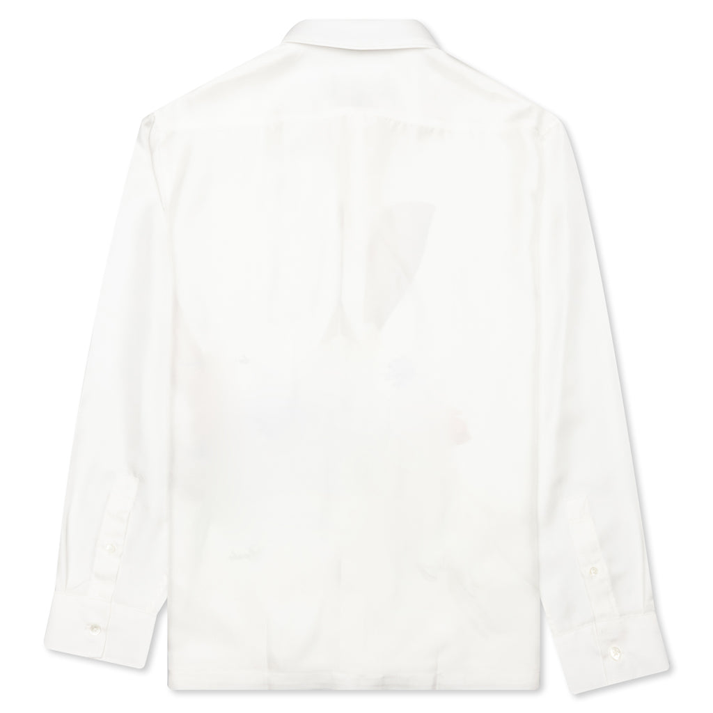 Awake Flowers Silk Shirt - White