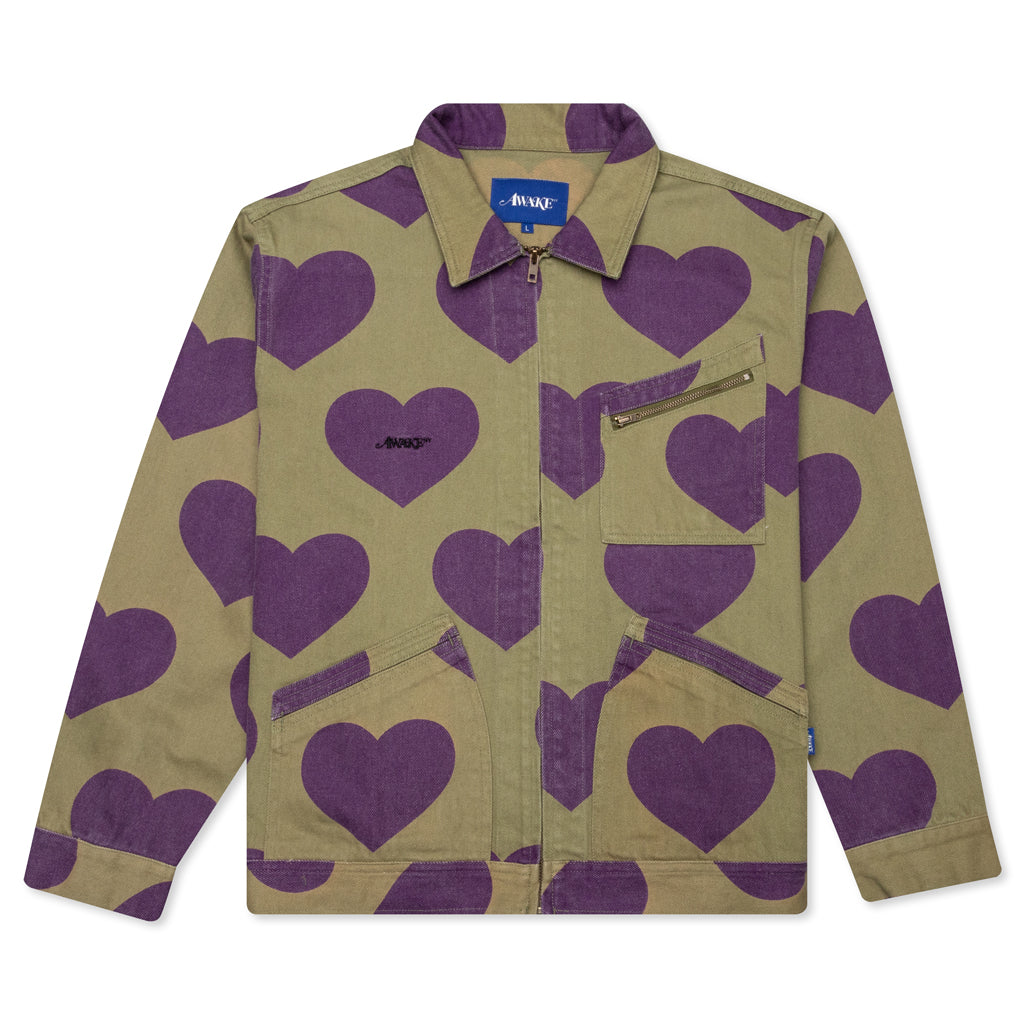 Awake Hearts Harrington Jacket - Army