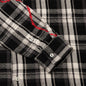 Awake Heavyweight Barbed Wire Back Flannel - Black