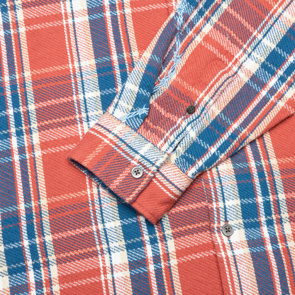Awake Heavyweight Barbed Wire Back Flannel - Rose