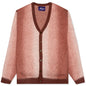 Awake Mohair Ombre Striped Cardigan - Orange