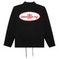 King Logo Twill Coaches Jacket - Charcoal