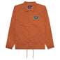 King Logo Twill Coaches Jacket - Rust