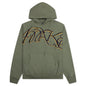 Script Oversized Embroidered Hoodie - Sage
