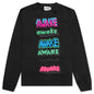 Awake NY x Stefan Meier NY Printed Long Sleeve Tee  - Black