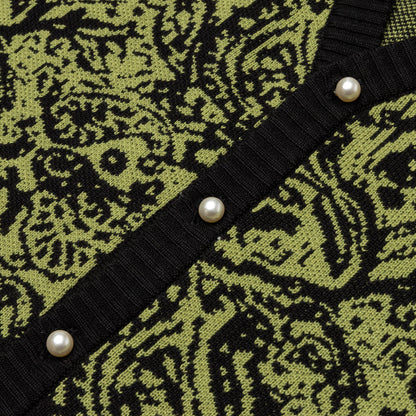 Awake Paisley Cardigan - Black