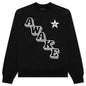 Awake Stacked Logo Crewneck - Black