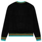 Awake Striped Mohair Cardigan - Black