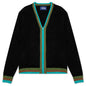 Awake Striped Mohair Cardigan - Black