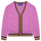 Awake Striped Mohair Cardigan - Pink